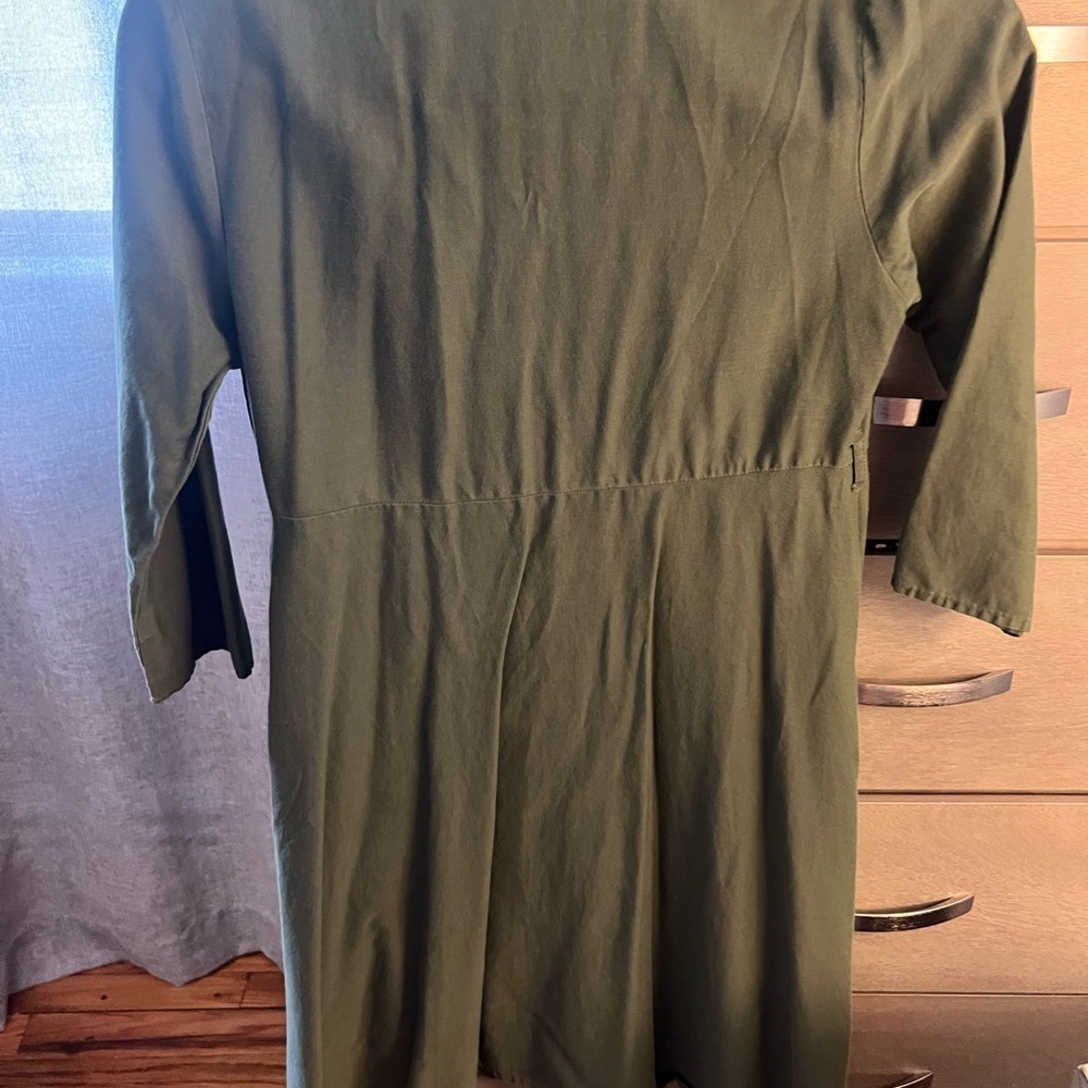 Wonder Nation Olive Floral Embroidered Shirt - Picture 5 of 6